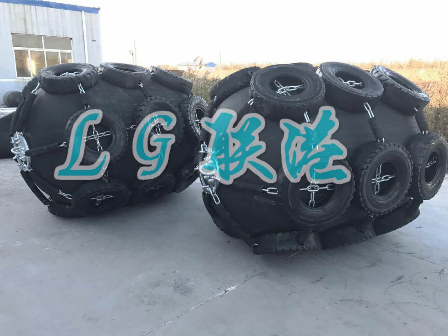 Pneumatic rubber fender inflated fender dock with ISO17357